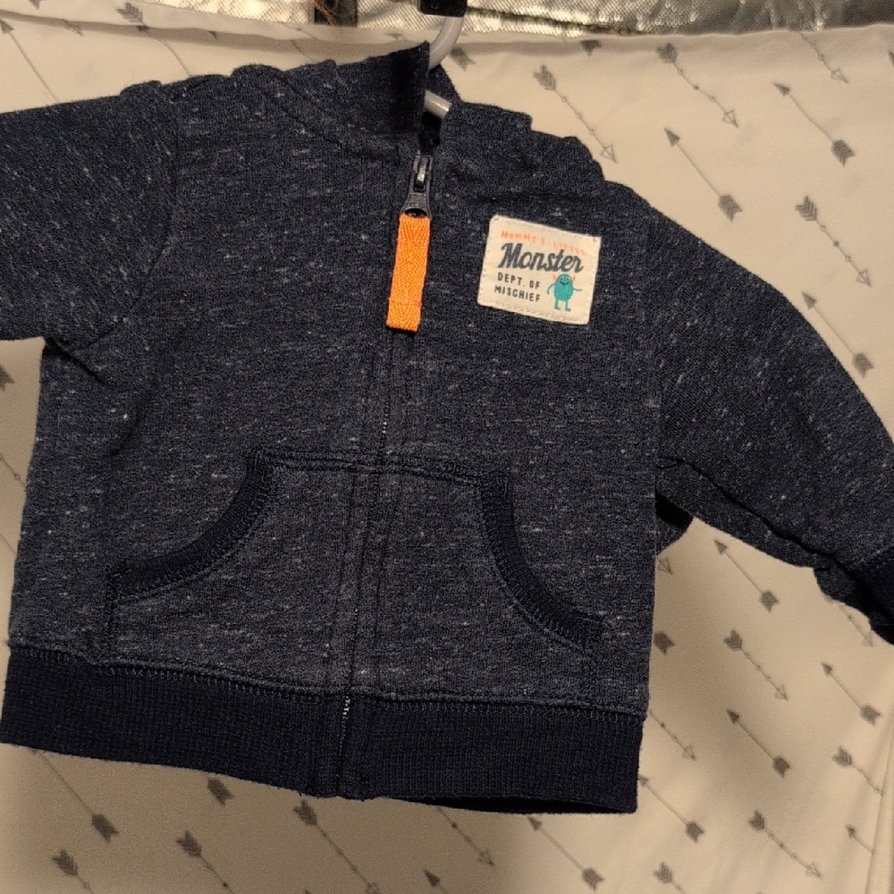 Carter's Navy Blue Monster Hoodie